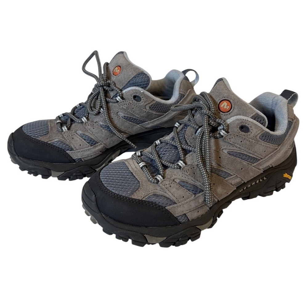 Merrell Moab 2 Hiking Shoe Grey/Blue J06014 Women's 8 (LIKE NEW) READ DESC